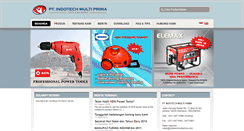 Desktop Screenshot of indotechmultiprima.com